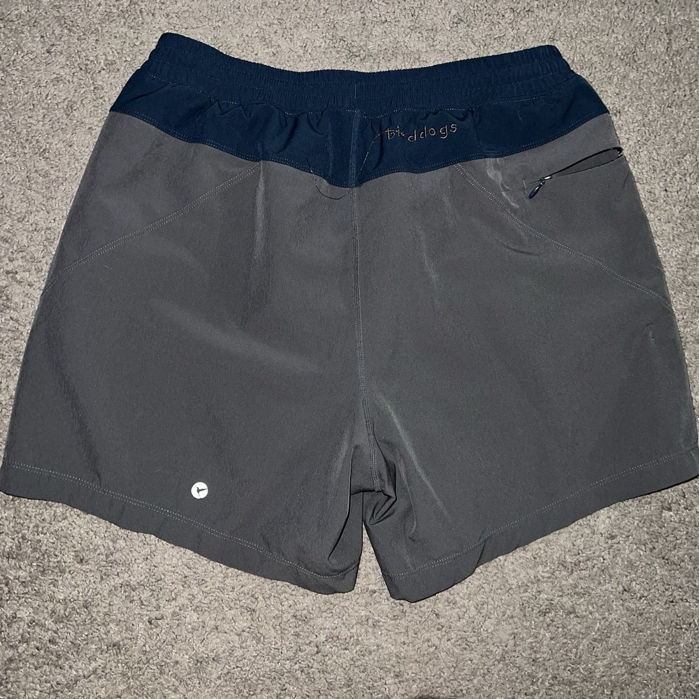 Birddogs Mens Shorts Large Gray Athletic Shorts Lined Drawstring Performance - Picture 3 of 7